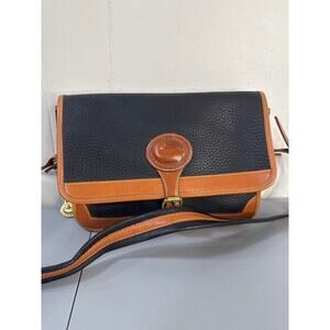 Dooney & Bourke Black and Tan Shoulder Bag